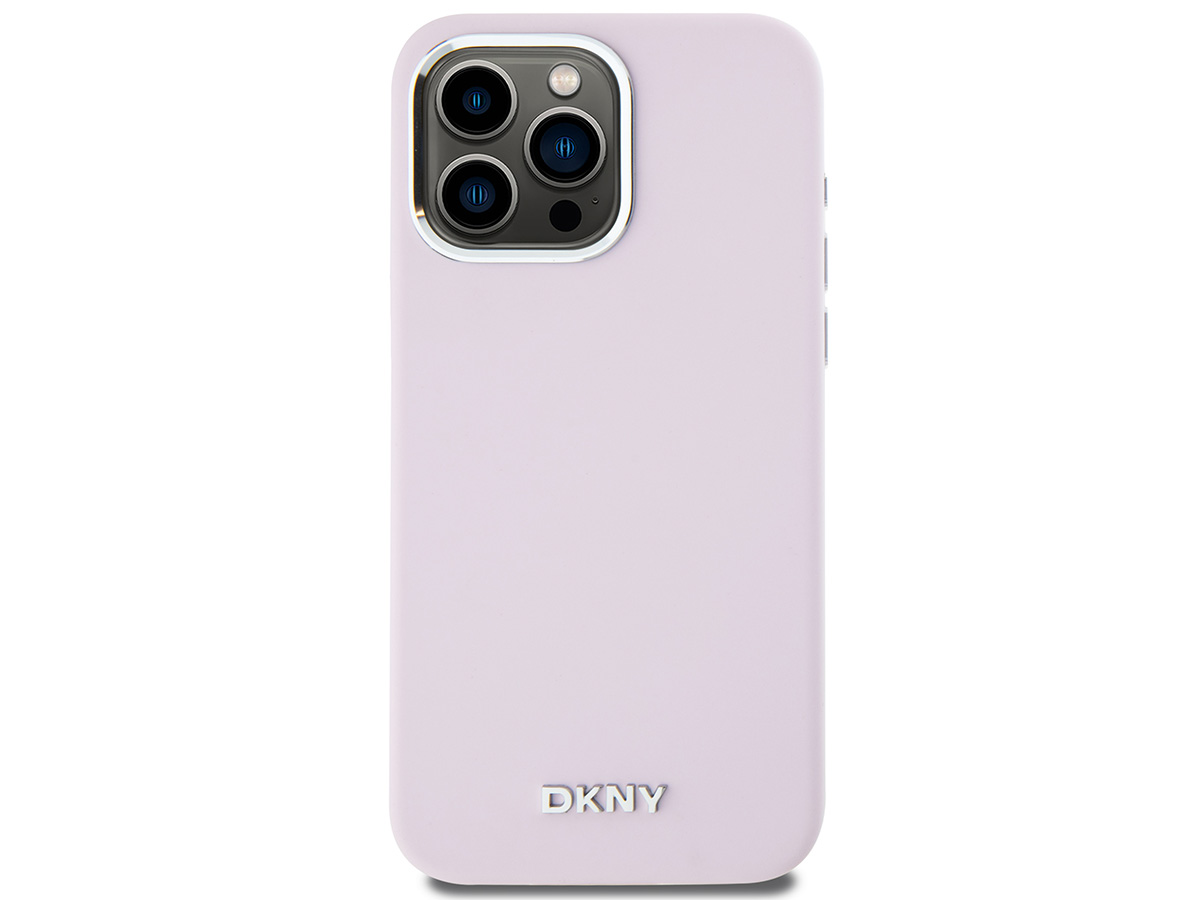 DKNY Silicone MagSafe Case Roze - iPhone 14 Pro Max hoesje