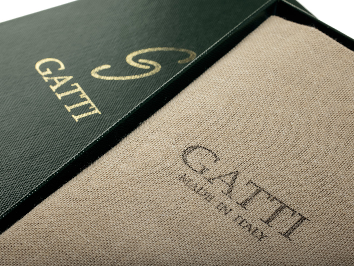 Gatti Classica Ostrich Case iPhone 14 Pro Max hoesje - Black Matt/Rosé Gold