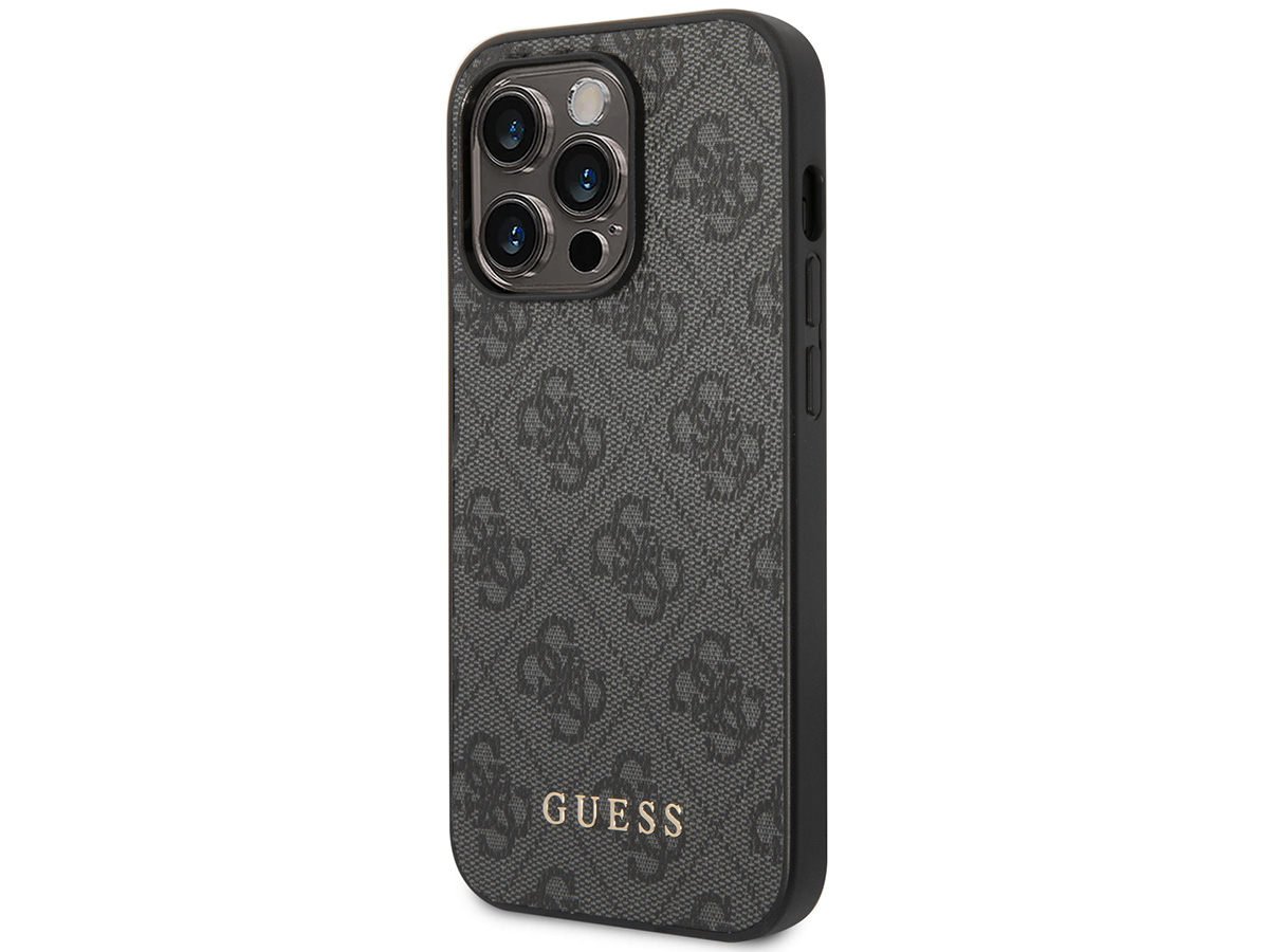 Guess 4G Monogram Case Grijs - iPhone 14 Pro Max hoesje