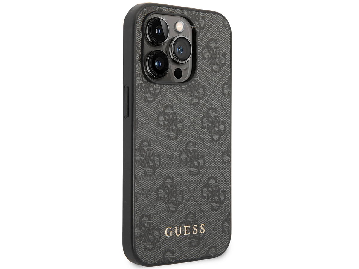 Guess 4G Monogram Case Grijs - iPhone 14 Pro Max hoesje