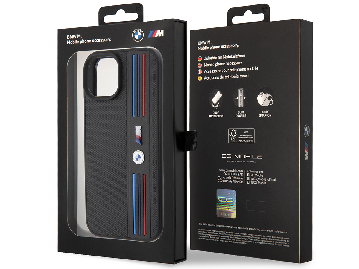 BMW M Tricolor Lines Case - iPhone 15 / 14 / 13 hoesje