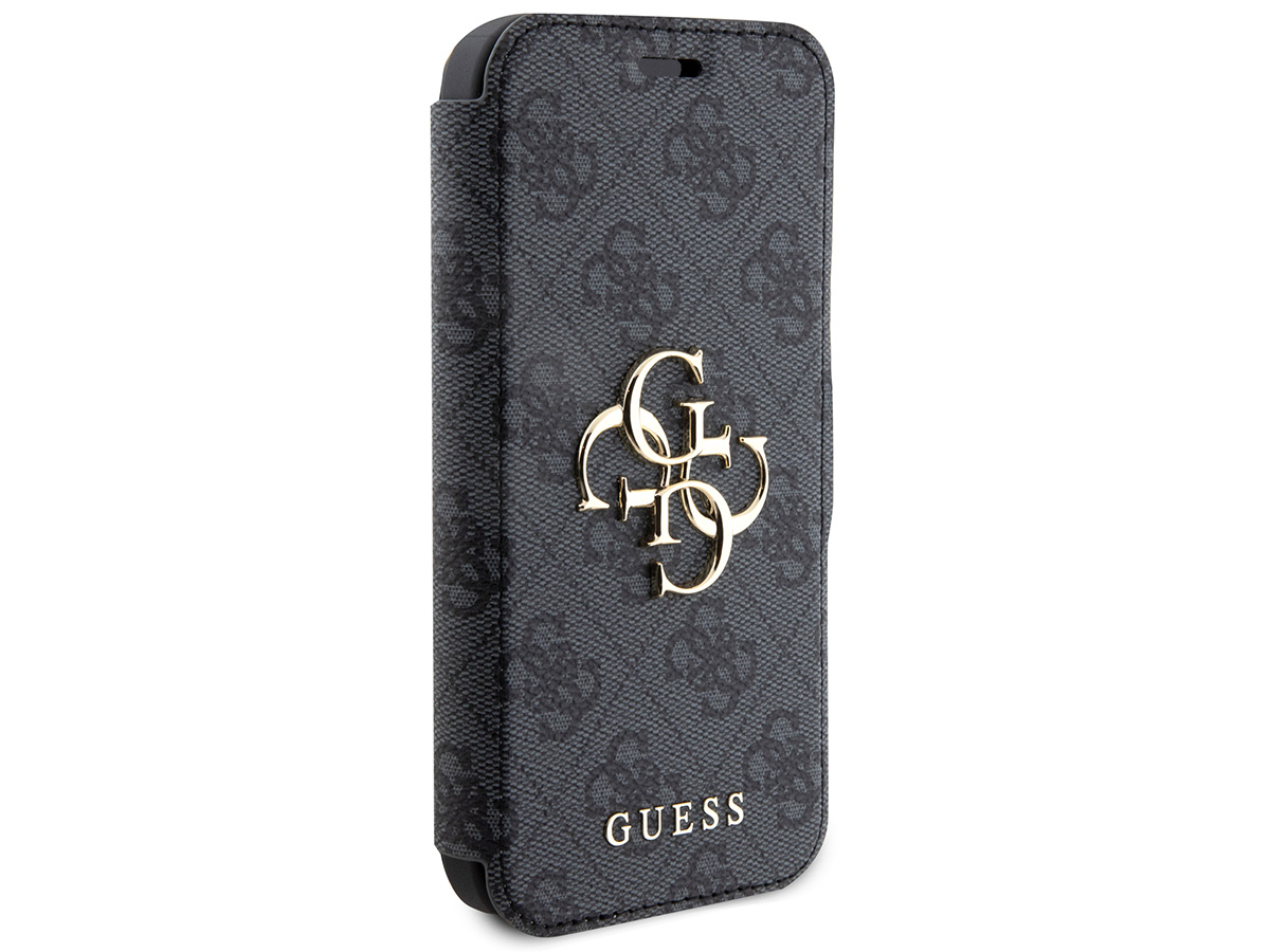 Guess Big 4G Monogram Bookcase Grijs - iPhone 15 hoesje