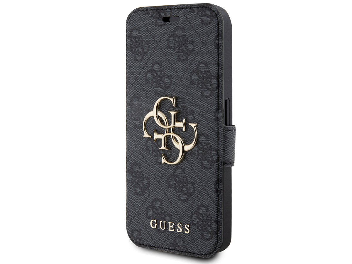 Guess Big 4G Monogram Bookcase Grijs - iPhone 15 hoesje