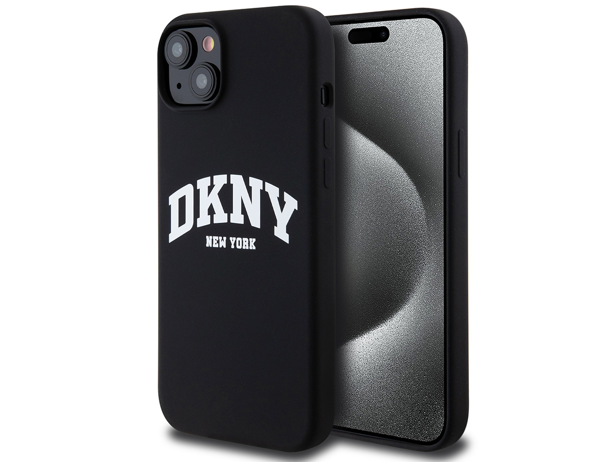 DKNY New York MagSafe Case Zwart - iPhone 14 Plus/15 Plus hoesje