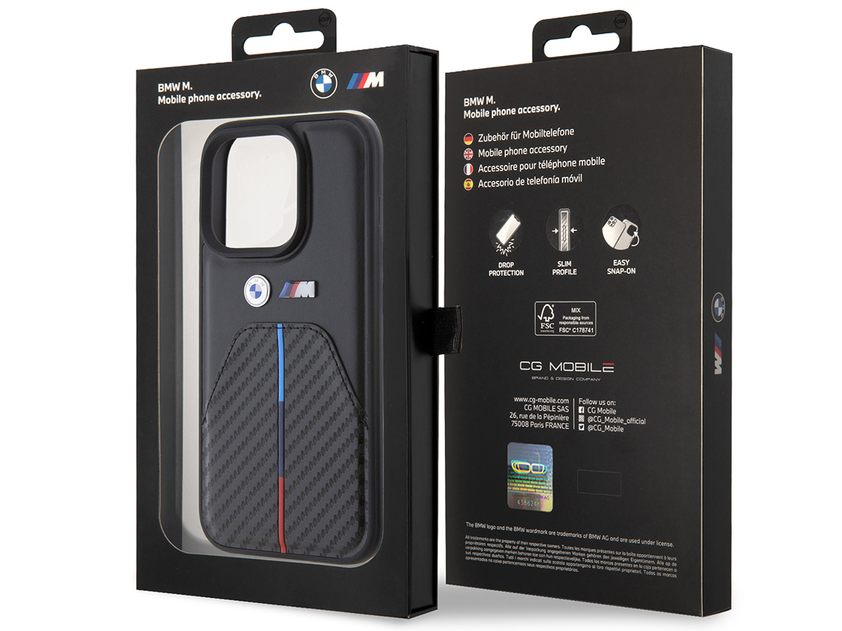 BMW M Tricolor Case - iPhone 15 Pro hoesje