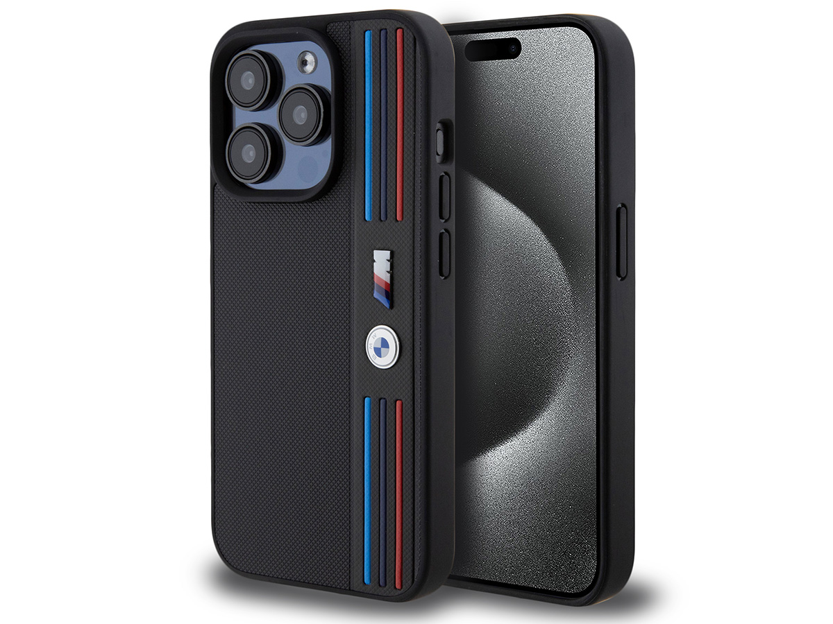 BMW M Tricolor Lines Case - iPhone 15 Pro hoesje