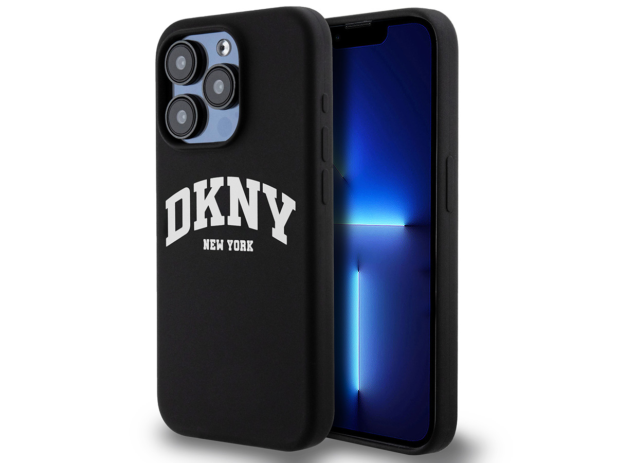 DKNY New York MagSafe Case Zwart - iPhone 15 Pro hoesje