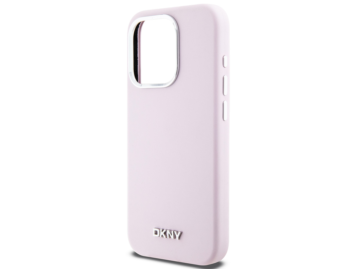 DKNY Silicone MagSafe Case Roze - iPhone 15 Pro hoesje