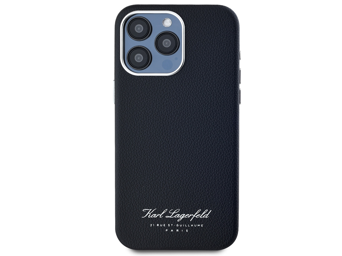 Karl Lagerfeld 21 Rue St-Guillaume Leather Case - iPhone 15 Pro hoesje