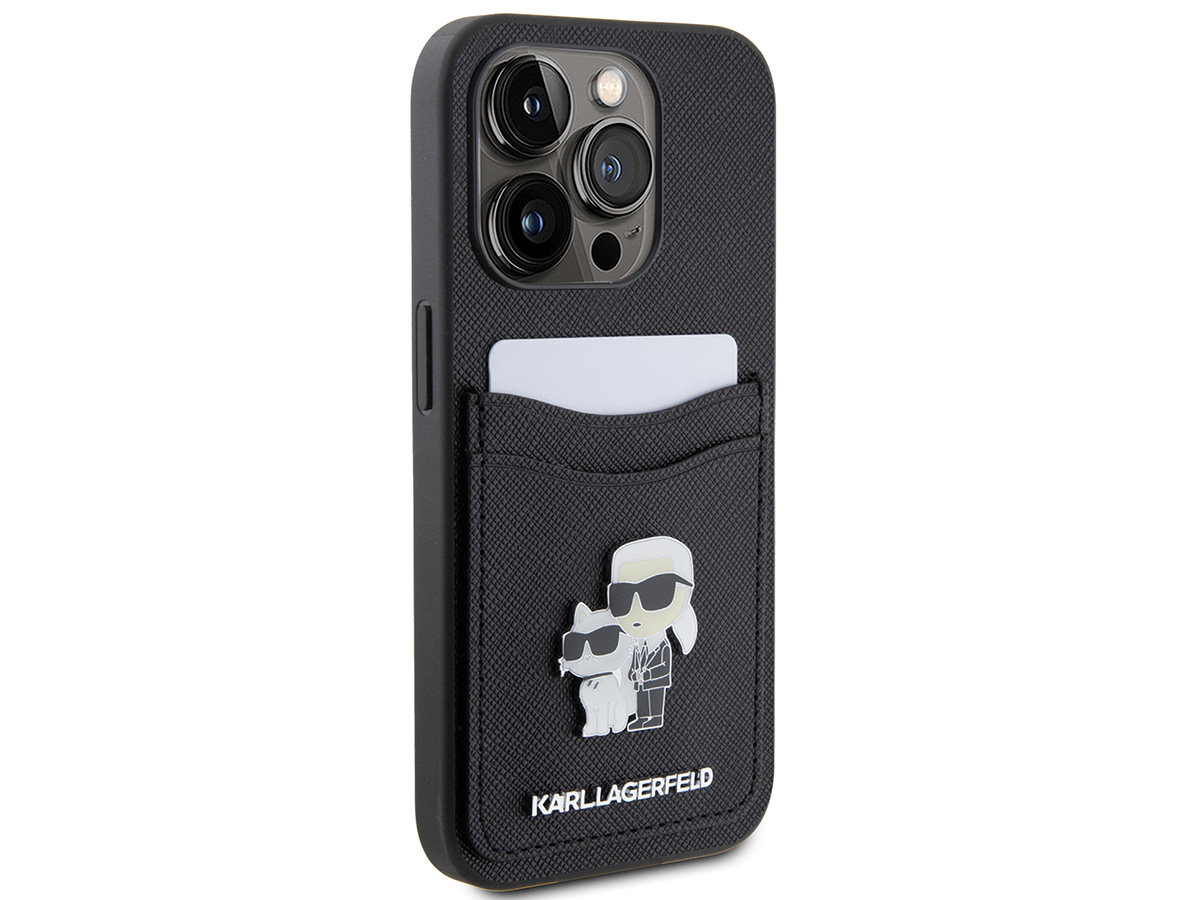 Karl Lagerfeld Ikonik Card Case - iPhone 15 Pro hoesje