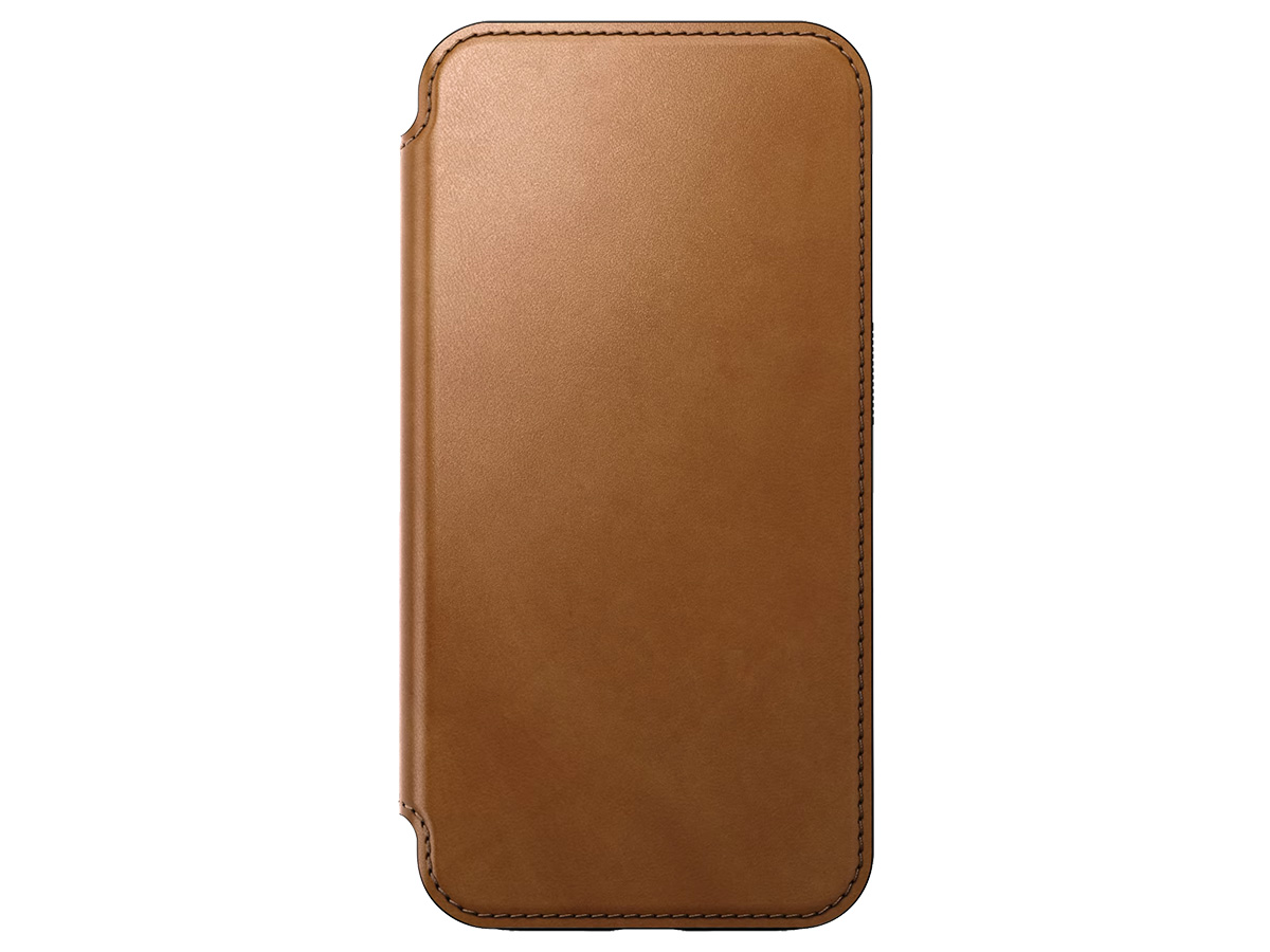 Nomad Modern Leather Folio Cognac - iPhone 15 Pro hoesje