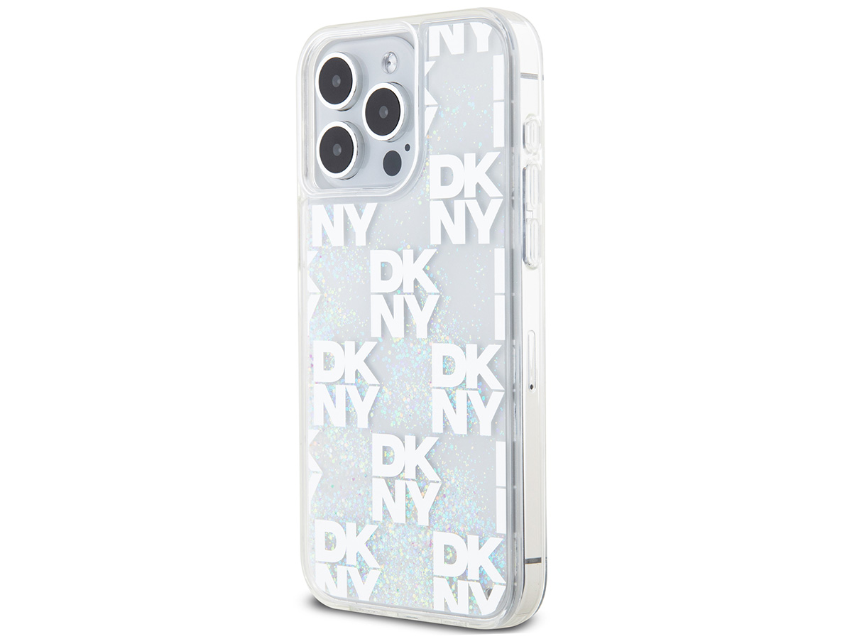 DKNY Liquid Glitter Case Clear - iPhone 15 Pro Max hoesje