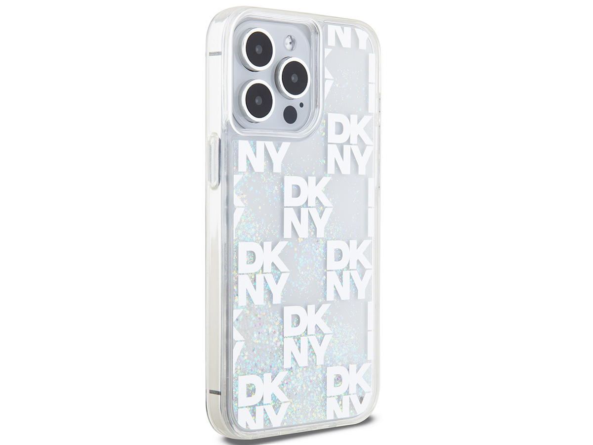 DKNY Liquid Glitter Case Clear - iPhone 15 Pro Max hoesje