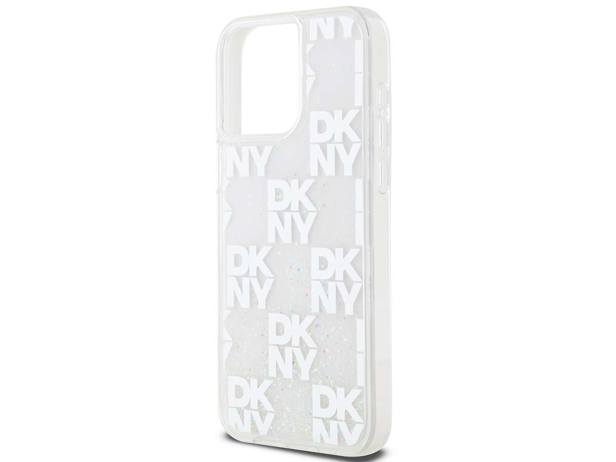 DKNY Liquid Glitter Case Clear - iPhone 15 Pro Max hoesje