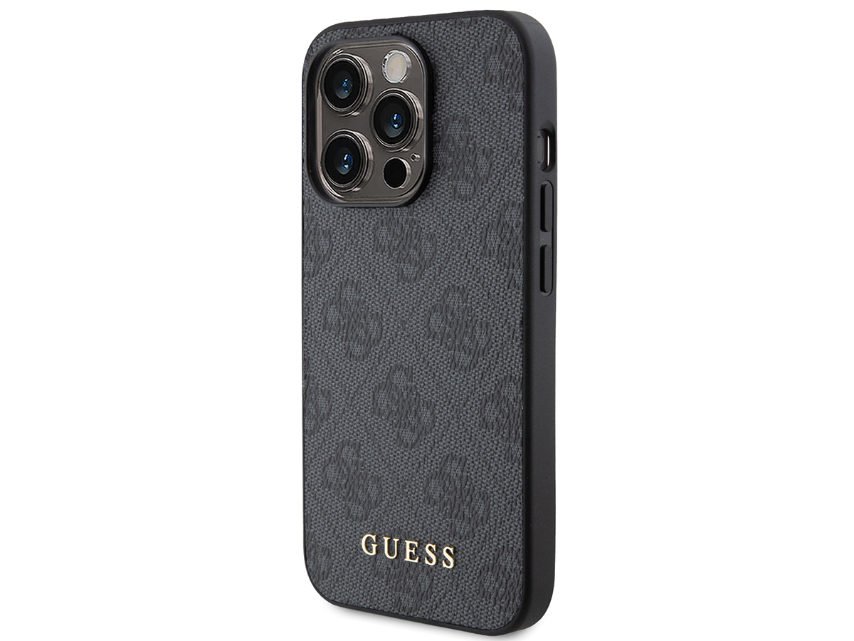 Guess 4G Monogram Case Grijs - iPhone 15 Pro Max hoesje