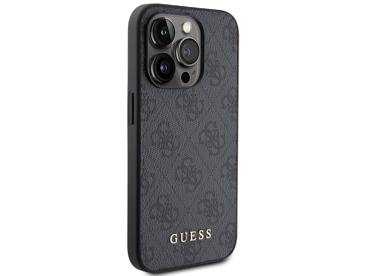 Guess 4G Monogram Case Grijs - iPhone 15 Pro Max hoesje