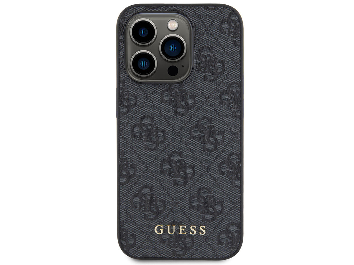 Guess 4G Monogram Case Grijs - iPhone 15 Pro Max hoesje