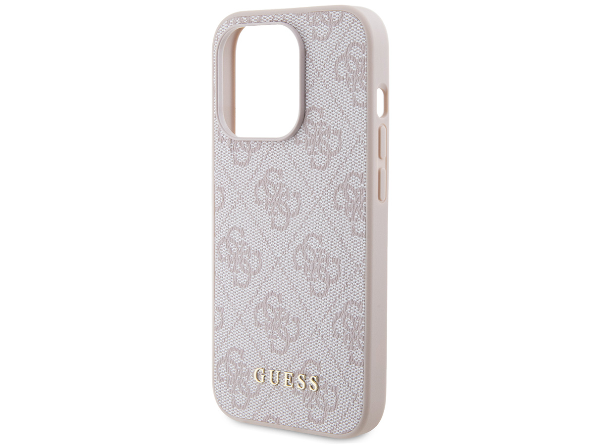 Guess 4G Monogram Case Roze - iPhone 15 Pro Max hoesje