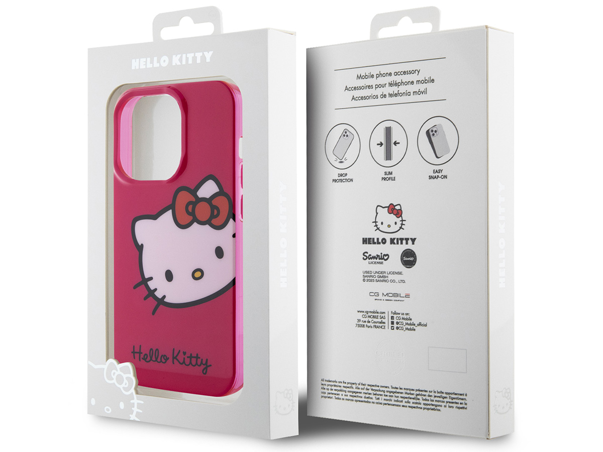 Hello Kitty TPU Case Roze - iPhone 15 Pro Max hoesje