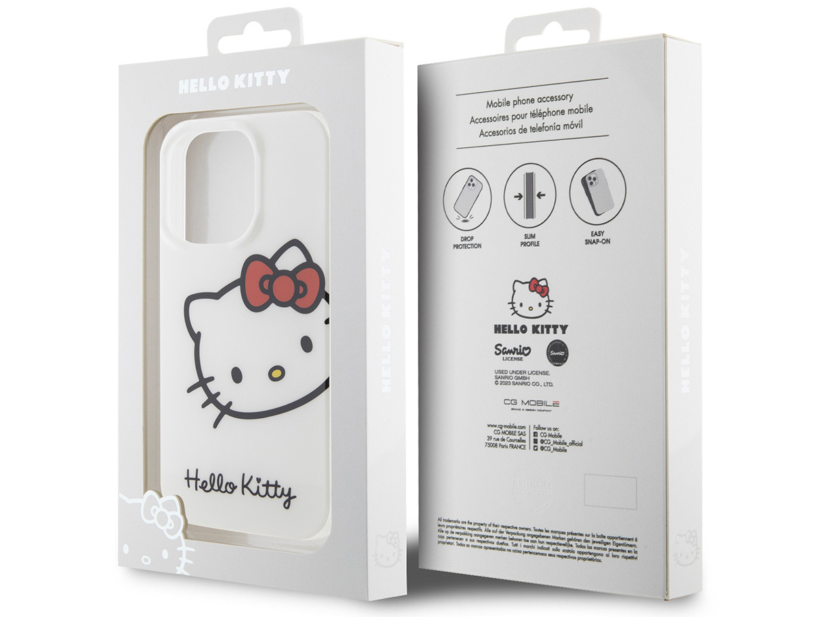 Hello Kitty TPU Case Wit - iPhone 15 Pro Max hoesje