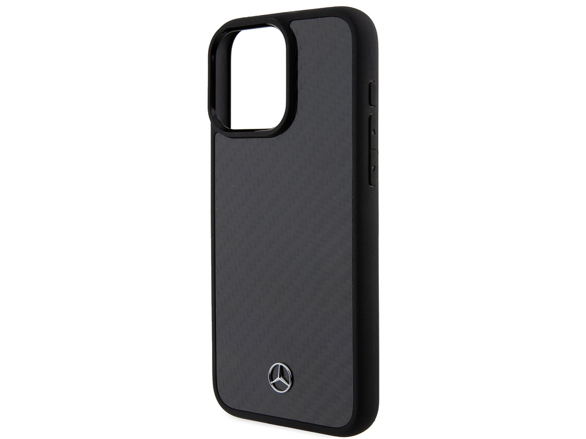 Mercedes-Benz Carbon Fiber Case - iPhone 15 Pro Max hoesje