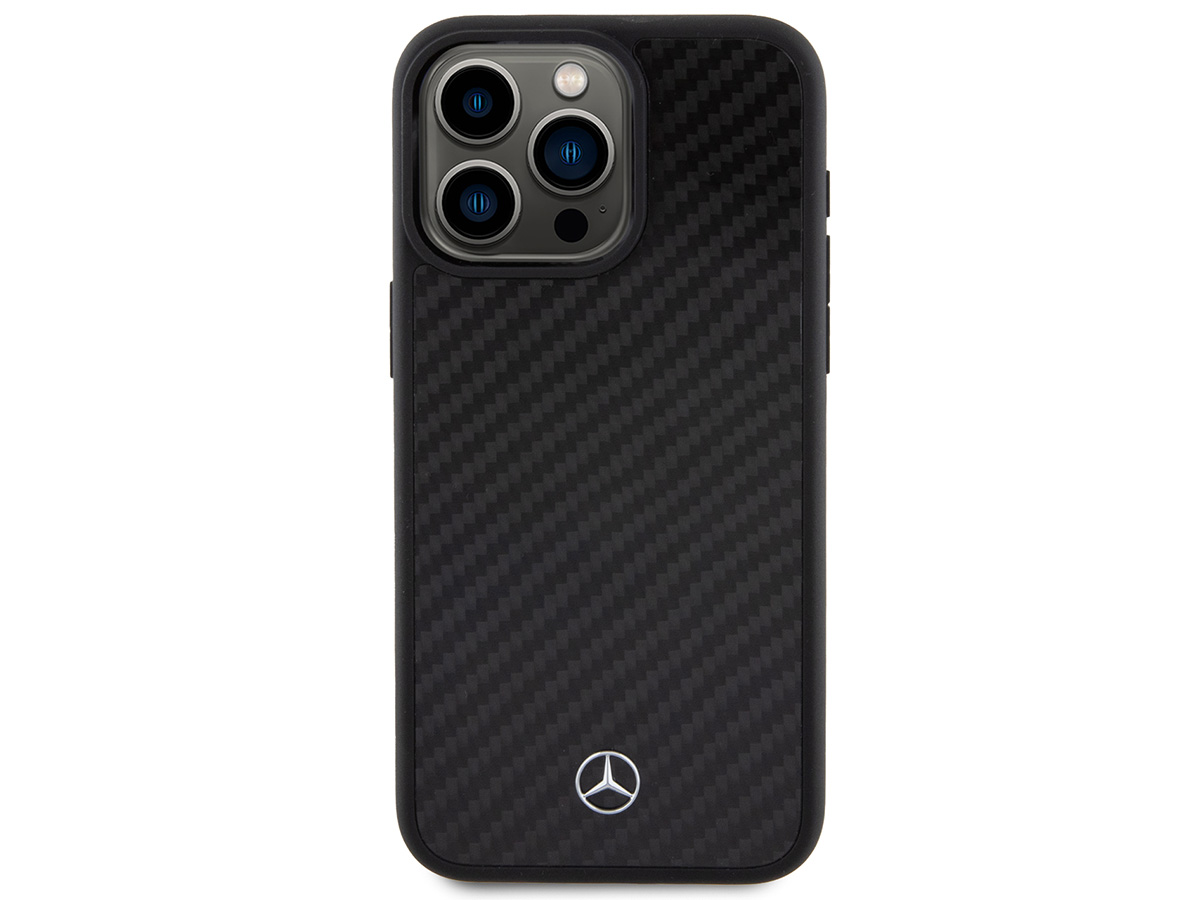 Mercedes-Benz Carbon Fiber Case - iPhone 15 Pro Max hoesje