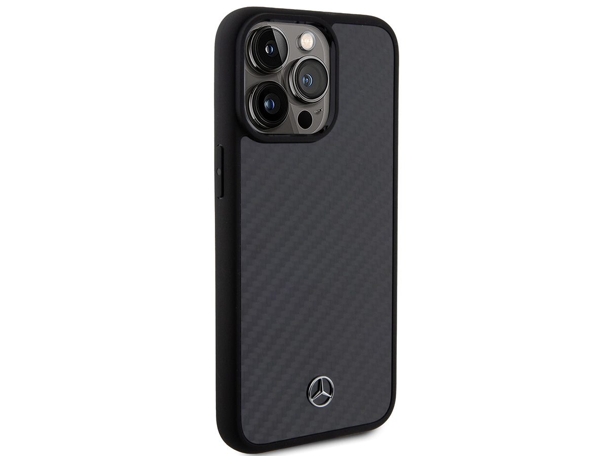 Mercedes-Benz Carbon Fiber Case - iPhone 15 Pro Max hoesje