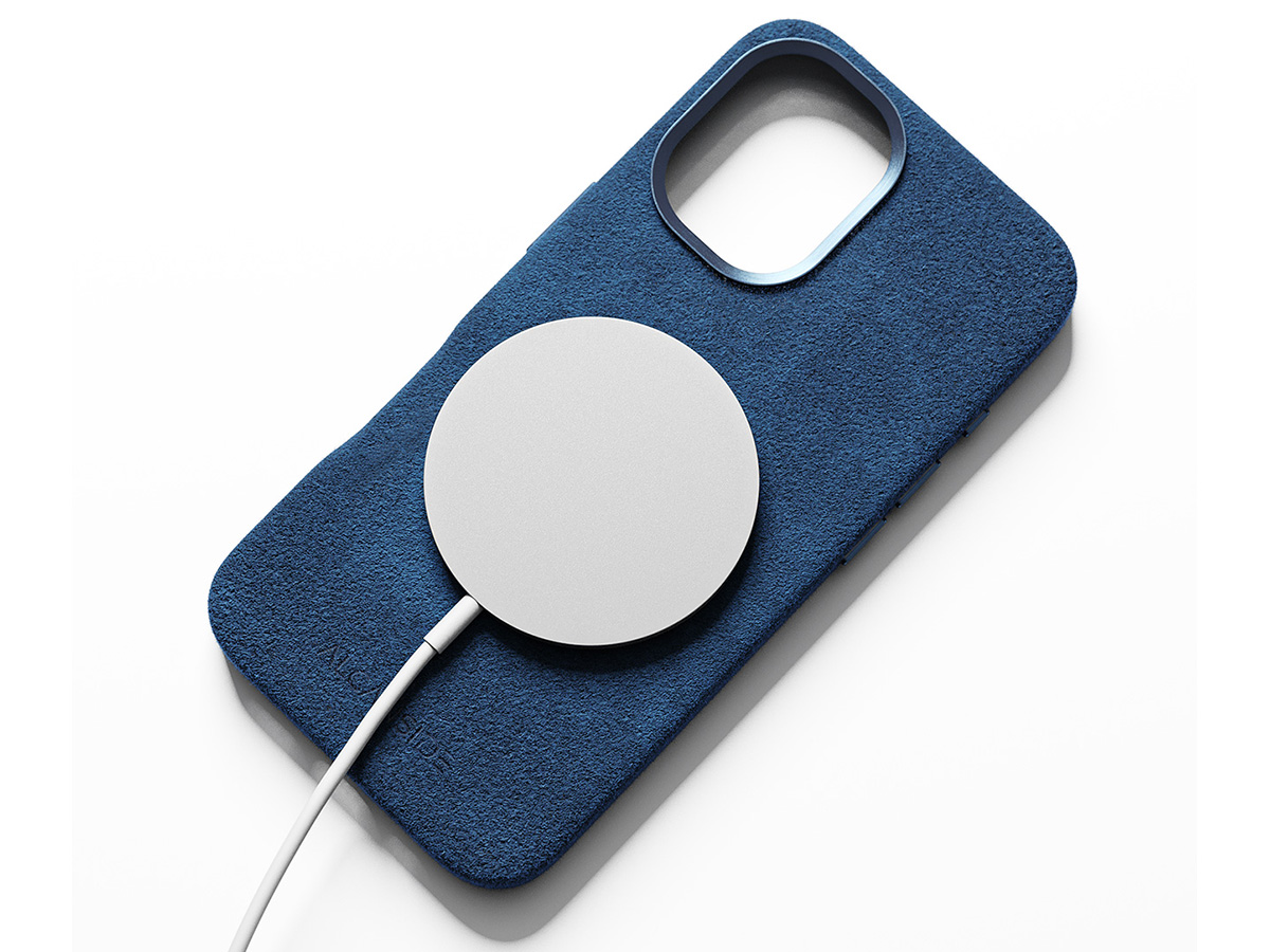 Alcanside Alcantara MagSafe Case Blauw - iPhone 16 hoesje