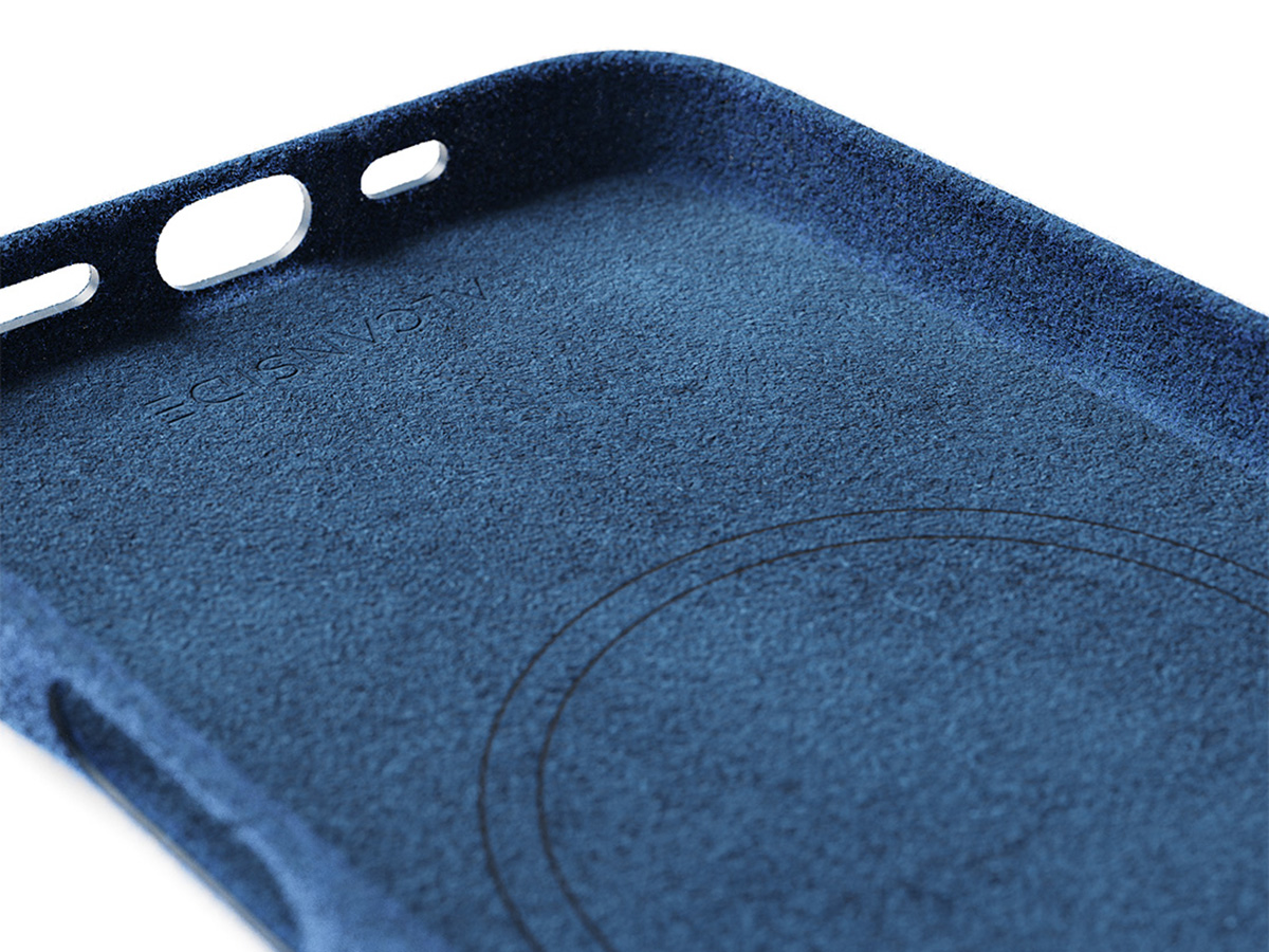 Alcanside Alcantara MagSafe Case Blauw - iPhone 16 hoesje