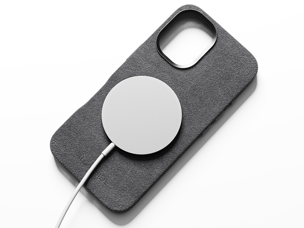 Alcanside Alcantara MagSafe Case Nardo Grey - iPhone 16 hoesje