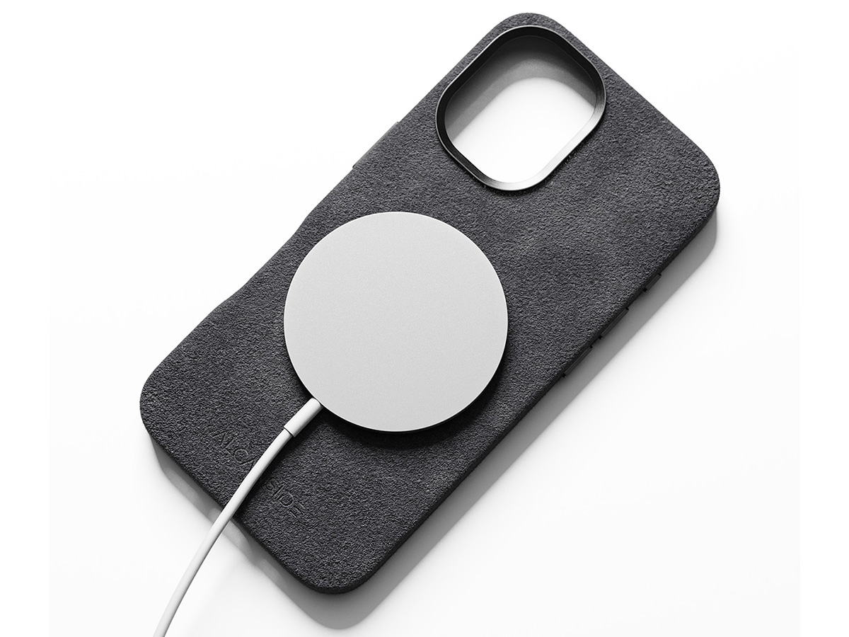 Alcanside Alcantara MagSafe Case Space Grey - iPhone 16 hoesje