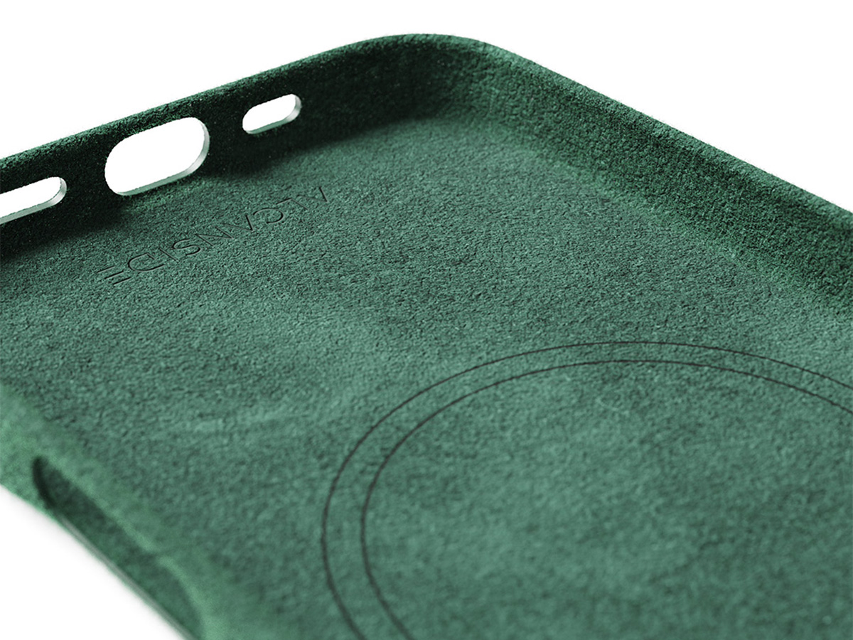 Alcanside Alcantara MagSafe Case Groen - iPhone 16 hoesje