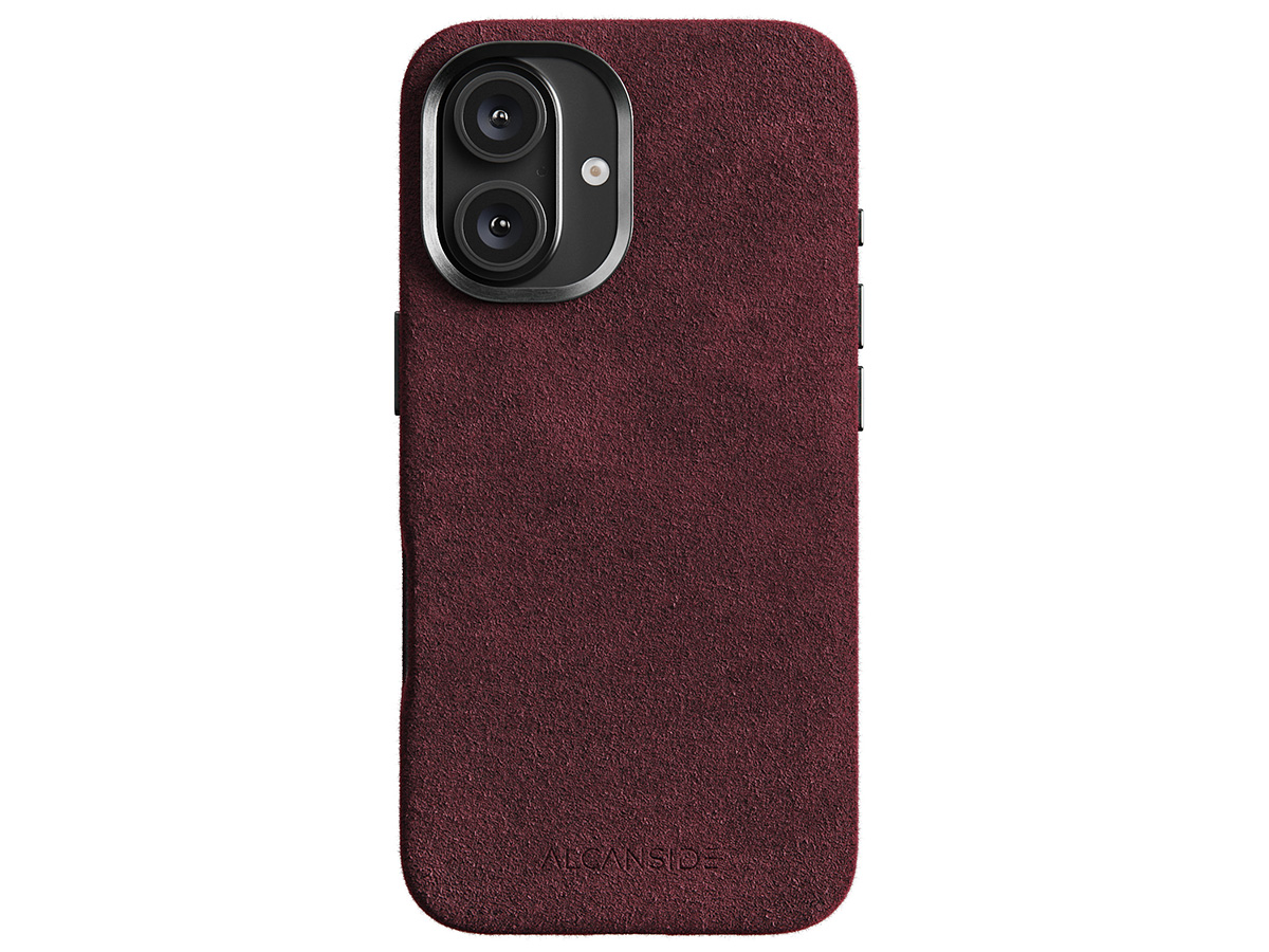 Alcanside Alcantara MagSafe Case Wine Red - iPhone 16 hoesje