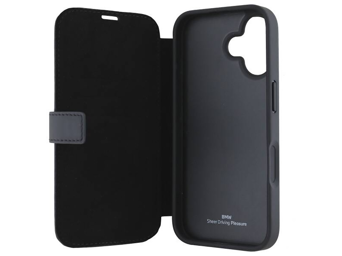 BMW Signature Leather Book Case - iPhone 16 Hoesje Leer