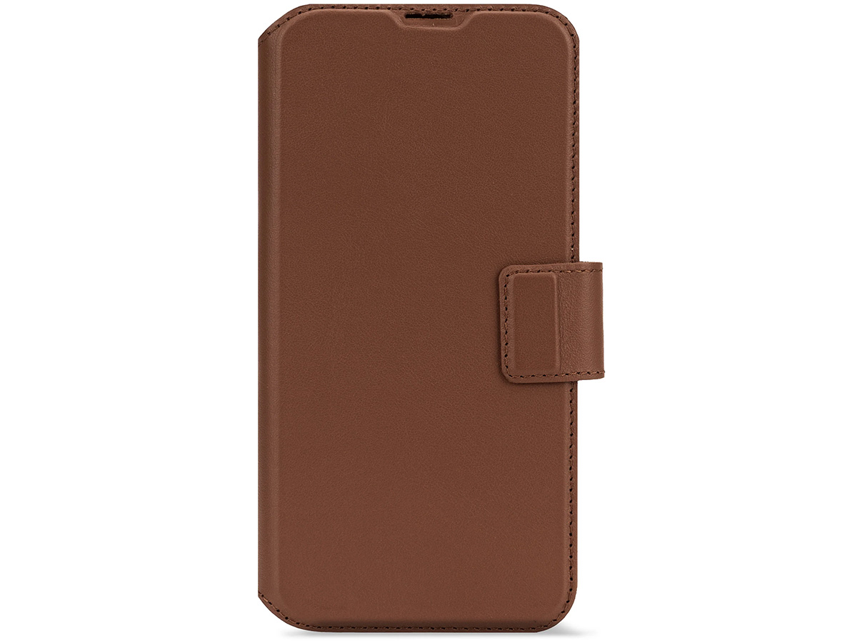 Decoded Leather Detachable Wallet Case Bruin - iPhone 16 hoesje