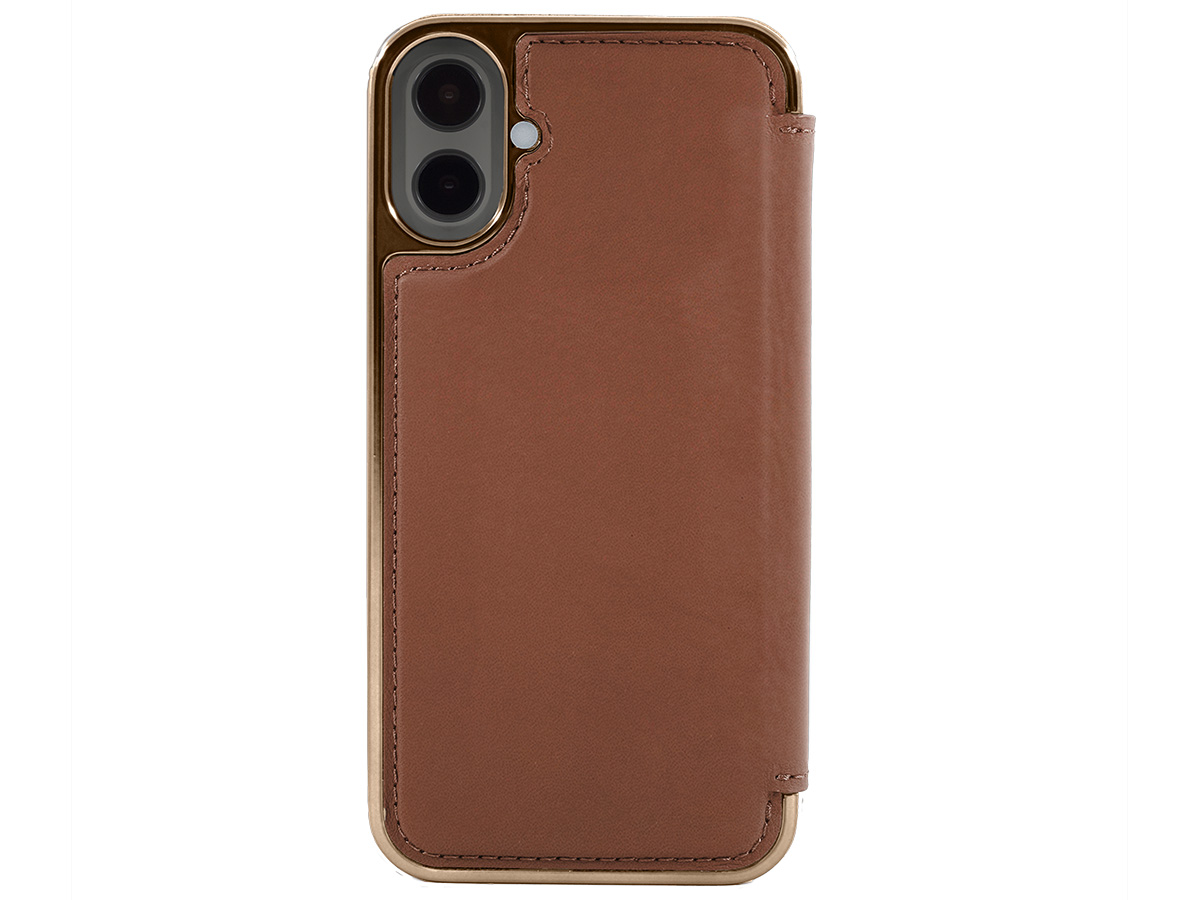 Greenwich Blake MagSafe Leather Folio Saddle Tan - iPhone 16 Hoesje