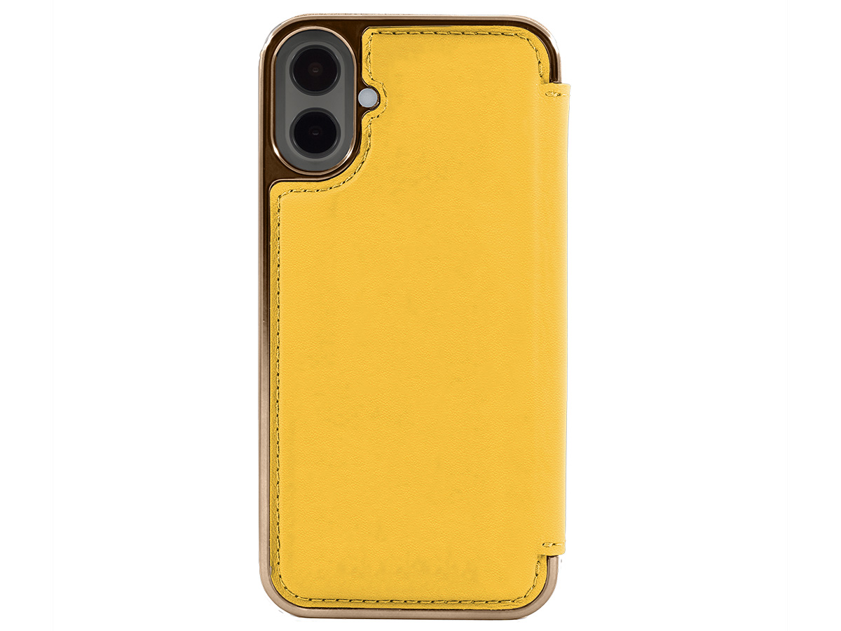 Greenwich Blake MagSafe Leather Folio Taurus Yellow - iPhone 16 Hoesje