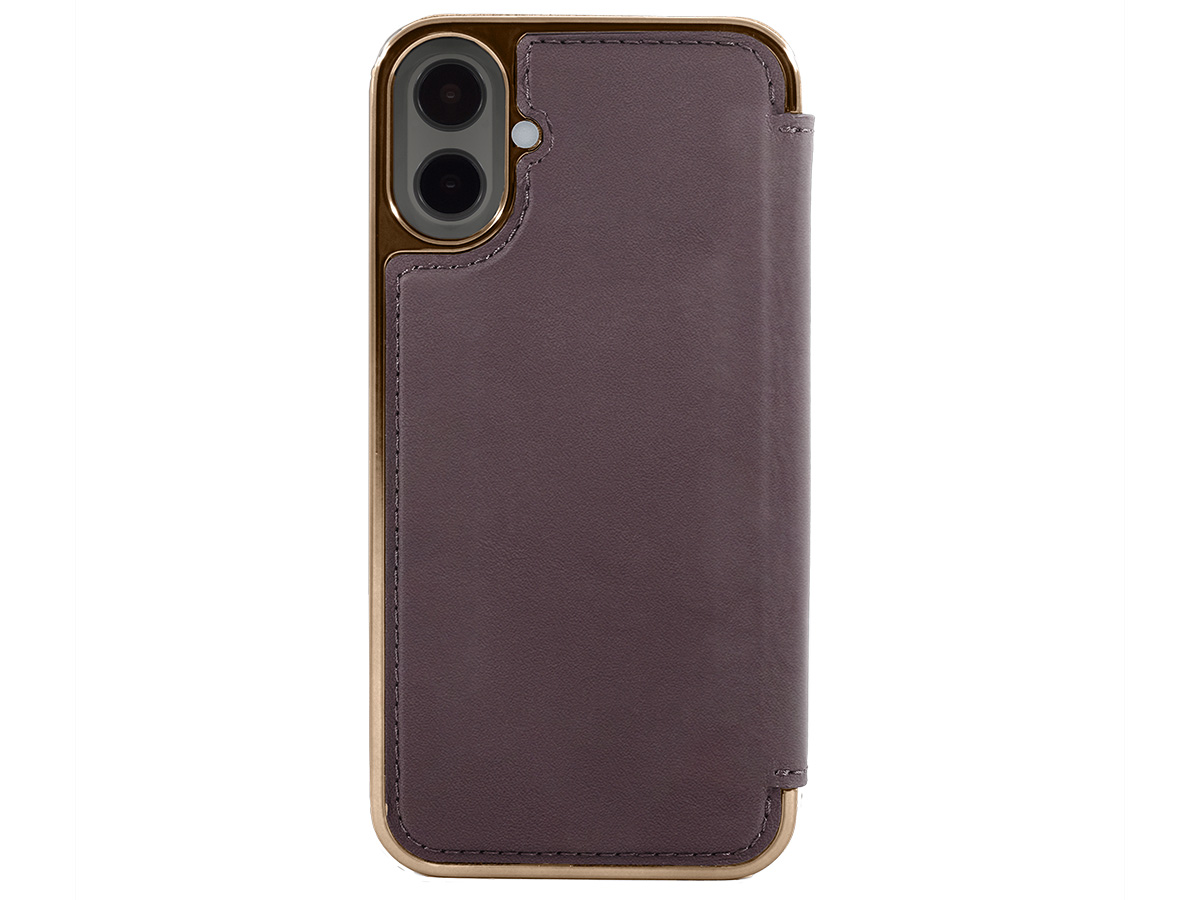 Greenwich Blake MagSafe Leather Folio Damson Purple - iPhone 16 Hoesje