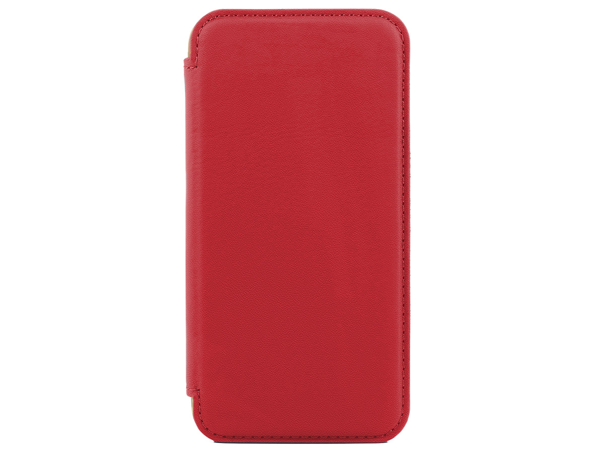 Greenwich Blake MagSafe Leather Folio Flash Red - iPhone 16 Hoesje