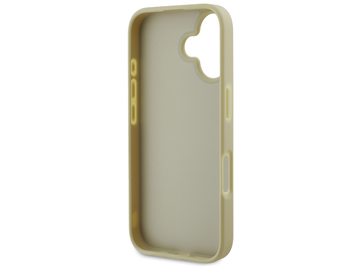 Guess Big 4G Glitter Case Goud - iPhone 16 hoesje