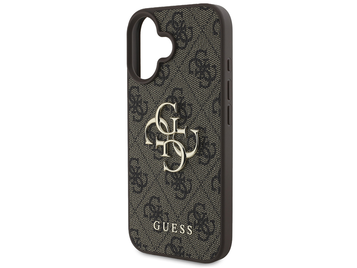 Guess Big 4G Monogram Case Bruin - iPhone 16 hoesje