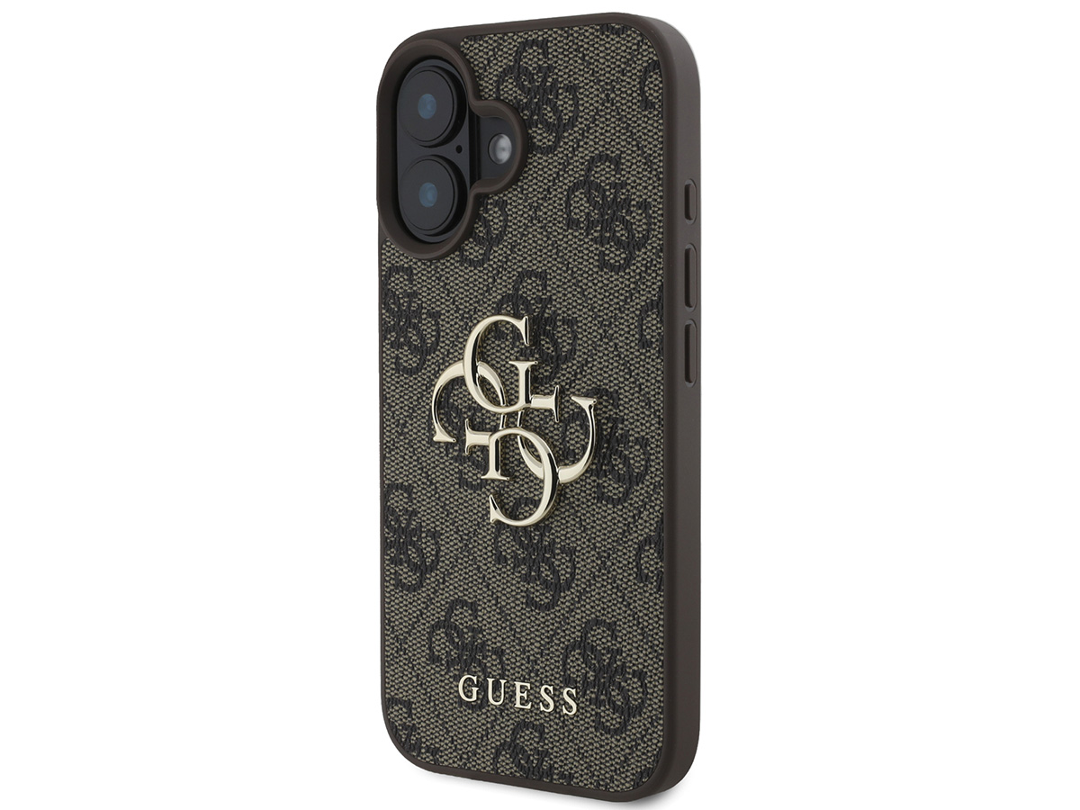 Guess Big 4G Monogram Case Bruin - iPhone 16 hoesje