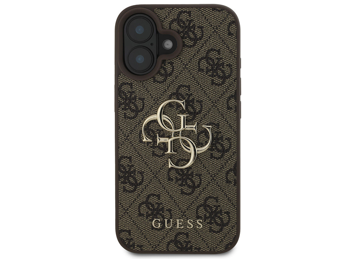 Guess Big 4G Monogram Case Bruin - iPhone 16 hoesje