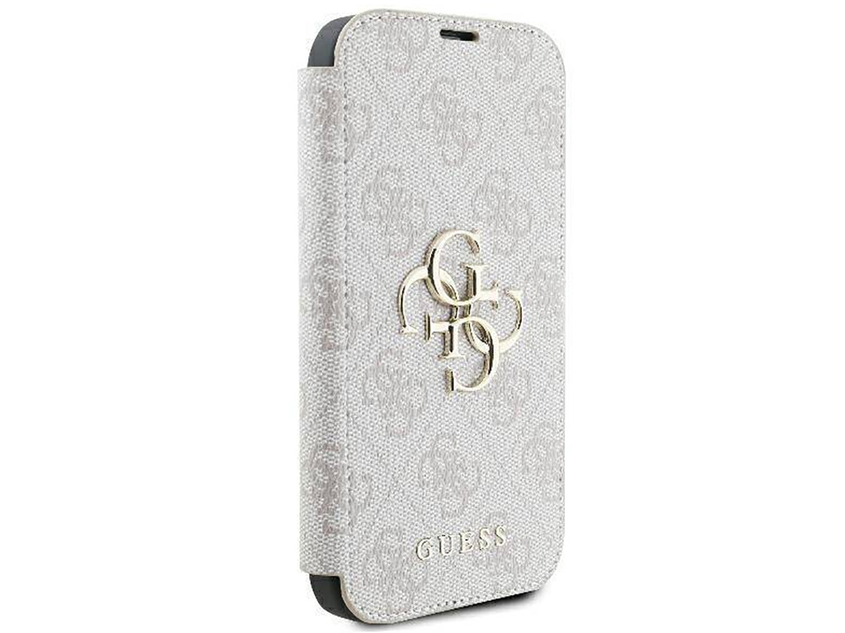 Guess Big 4G Monogram Bookcase Roze - iPhone 16 hoesje