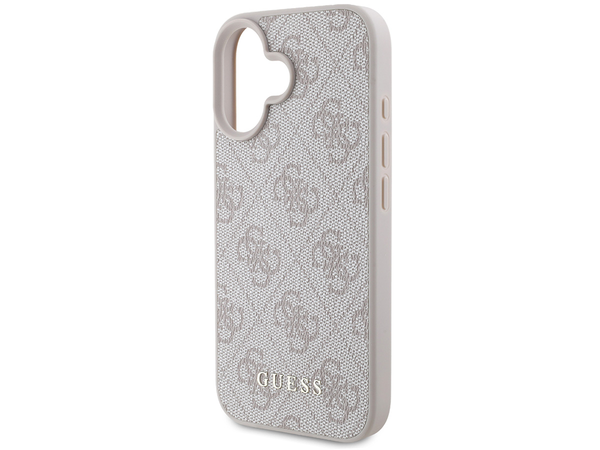 Guess Classic 4G Monogram Case Roze - iPhone 16 hoesje