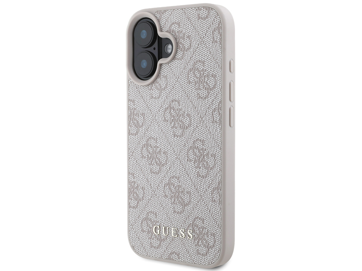 Guess Classic 4G Monogram Case Roze - iPhone 16 hoesje