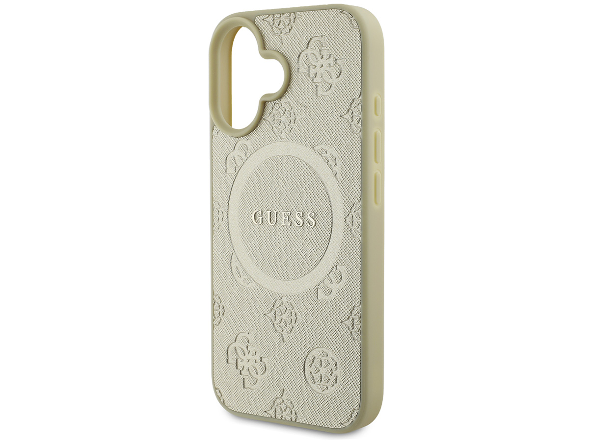 Guess Peony Logo MagSafe Case Goud - iPhone 16 hoesje