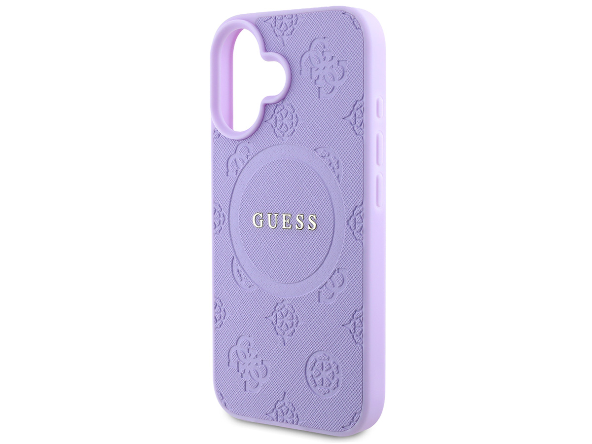 Guess Peony Logo MagSafe Case Paars - iPhone 16 hoesje