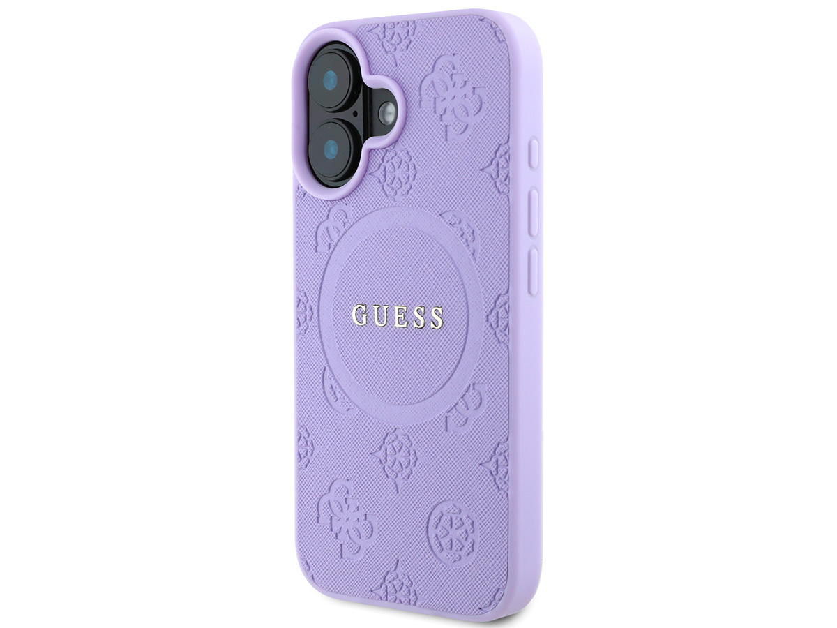 Guess Peony Logo MagSafe Case Paars - iPhone 16 hoesje