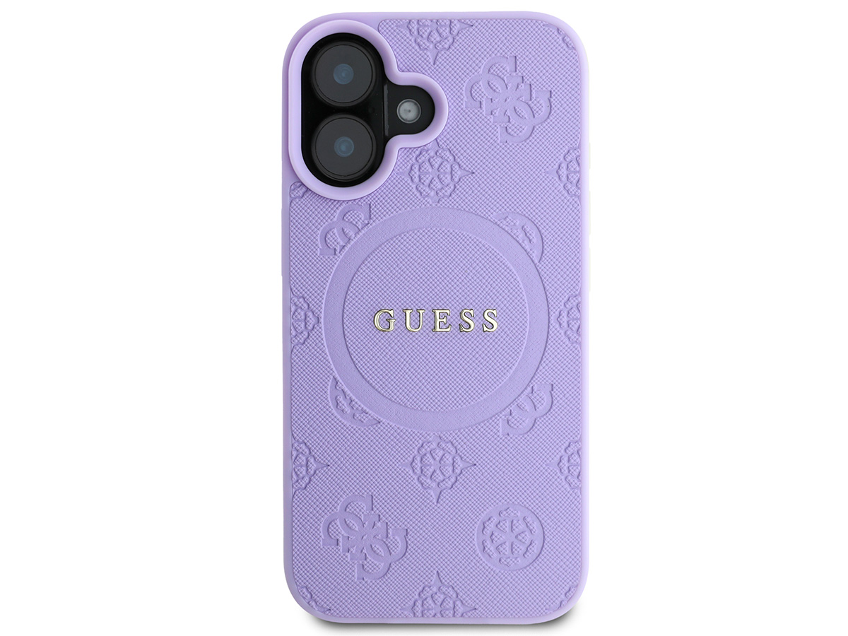 Guess Peony Logo MagSafe Case Paars - iPhone 16 hoesje